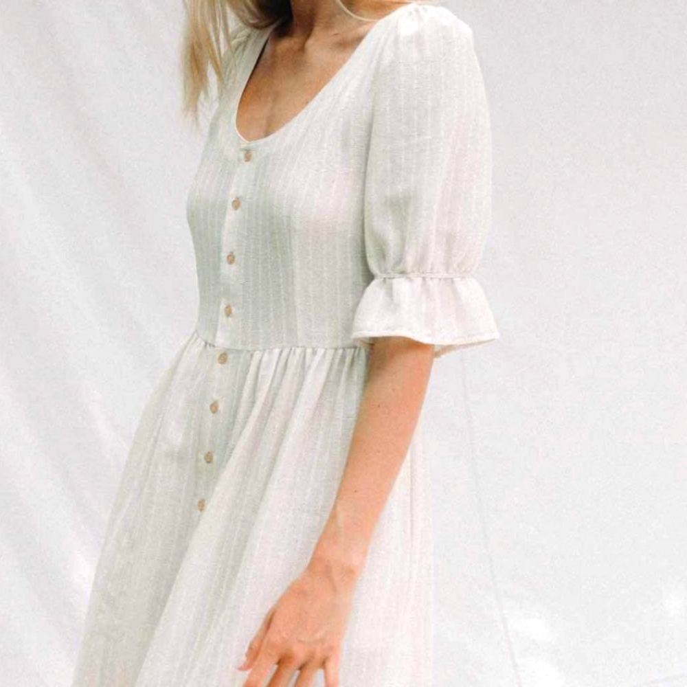 Reformation Astrid dress in sand